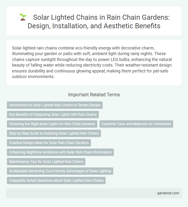 Solar Lighted Chains in Rain Chain Gardens: Design, Installation, and Aesthetic Benefits