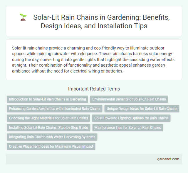 Solar-Lit Rain Chains in Gardening: Benefits, Design Ideas, and Installation Tips