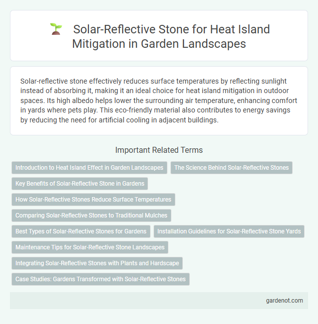 Solar-Reflective Stone for Heat Island Mitigation in Garden Landscapes