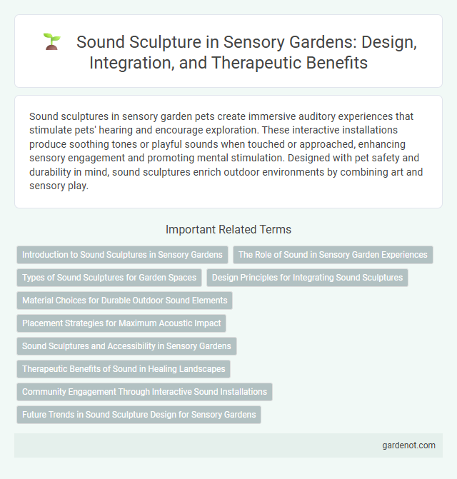 Sound Sculpture in Sensory Gardens: Design, Integration, and Therapeutic Benefits