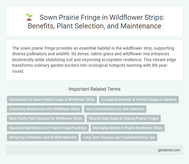 Sown Prairie Fringe in Wildflower Strips: Benefits, Plant Selection, and Maintenance