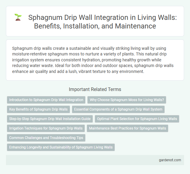 Sphagnum Drip Wall Integration in Living Walls: Benefits, Installation, and Maintenance