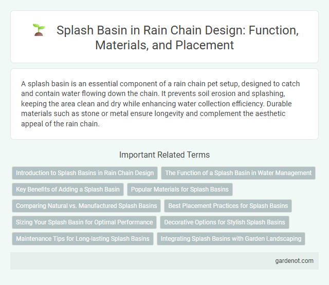 Splash Basin in Rain Chain Design: Function, Materials, and Placement