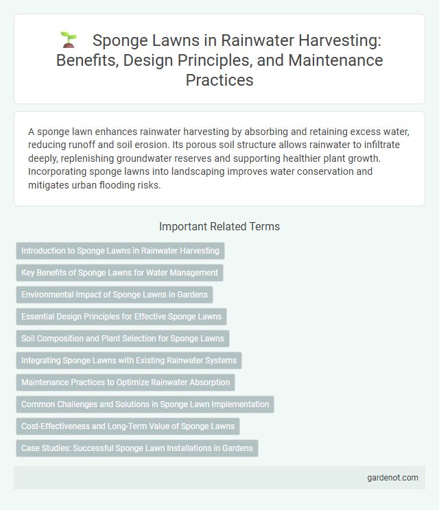 Sponge Lawns in Rainwater Harvesting: Benefits, Design Principles, and Maintenance Practices