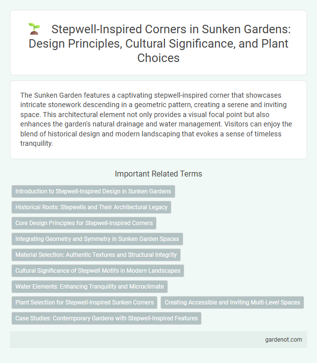 Stepwell-Inspired Corners in Sunken Gardens: Design Principles, Cultural Significance, and Plant Choices