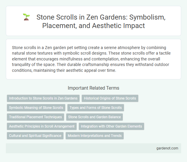 Stone Scrolls in Zen Gardens: Symbolism, Placement, and Aesthetic Impact