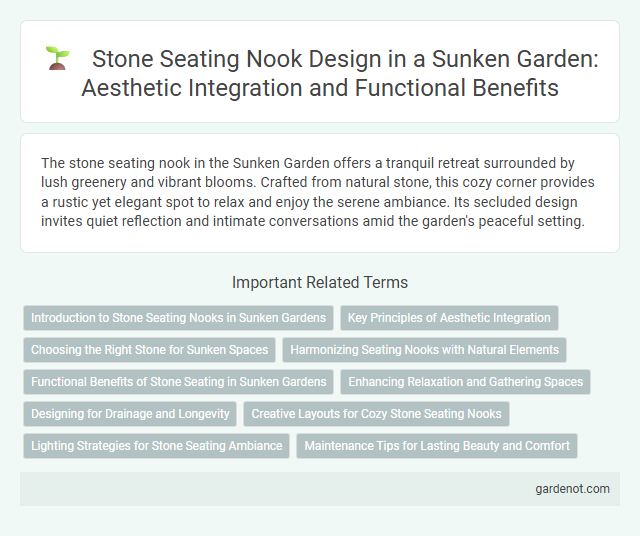 Stone Seating Nook Design in a Sunken Garden: Aesthetic Integration and Functional Benefits