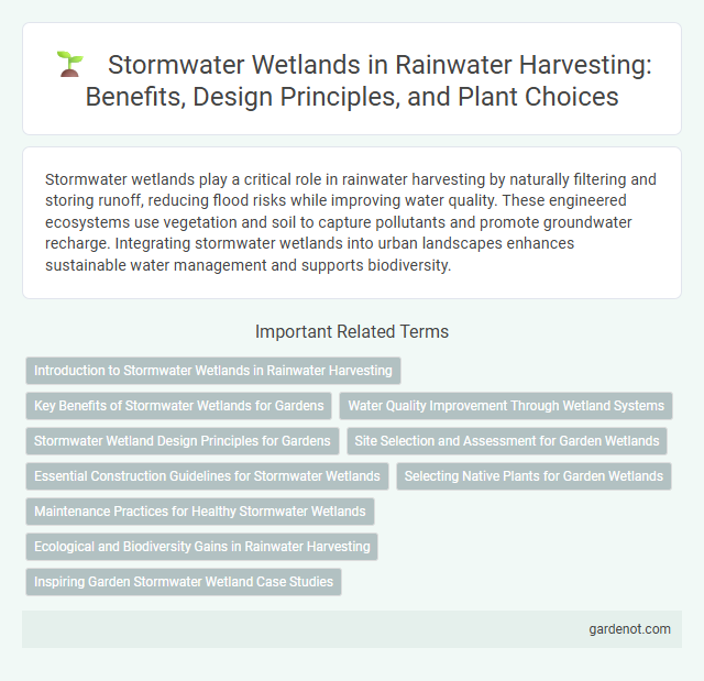 Stormwater Wetlands in Rainwater Harvesting: Benefits, Design Principles, and Plant Choices