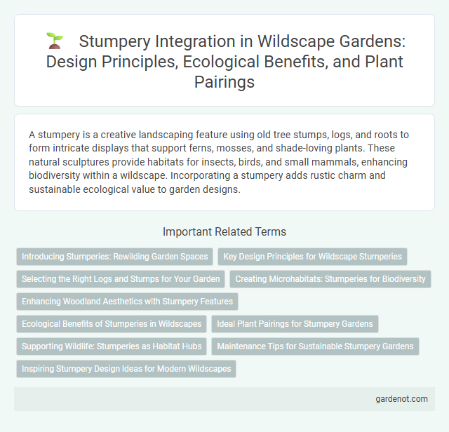 Stumpery Integration in Wildscape Gardens: Design Principles, Ecological Benefits, and Plant Pairings