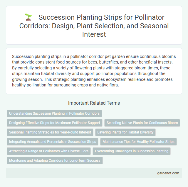 Succession Planting Strips for Pollinator Corridors: Design, Plant Selection, and Seasonal Interest