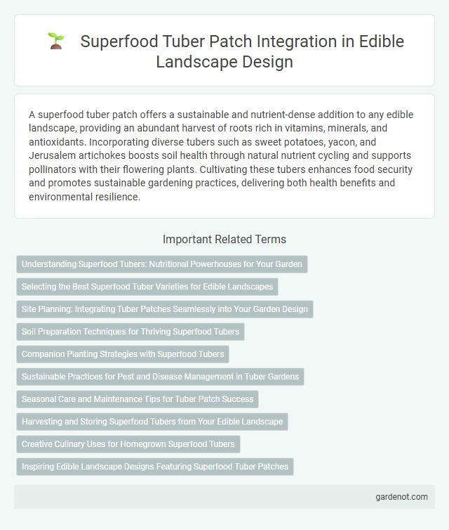 Superfood Tuber Patch Integration in Edible Landscape Design