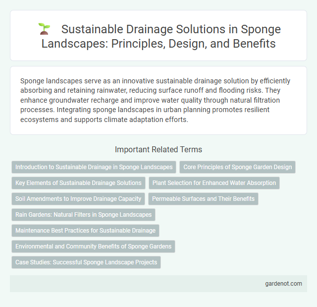 Sustainable Drainage Solutions in Sponge Landscapes: Principles, Design, and Benefits