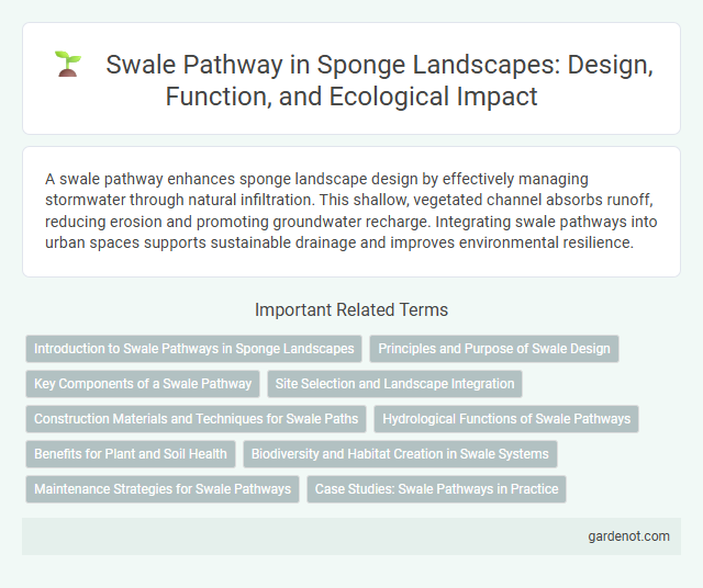 Swale Pathway in Sponge Landscapes: Design, Function, and Ecological Impact