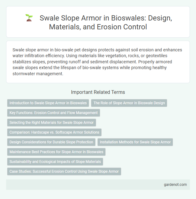 Swale Slope Armor in Bioswales: Design, Materials, and Erosion Control