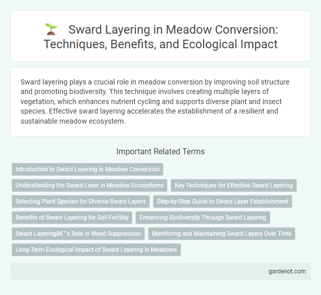 Sward Layering in Meadow Conversion: Techniques, Benefits, and Ecological Impact