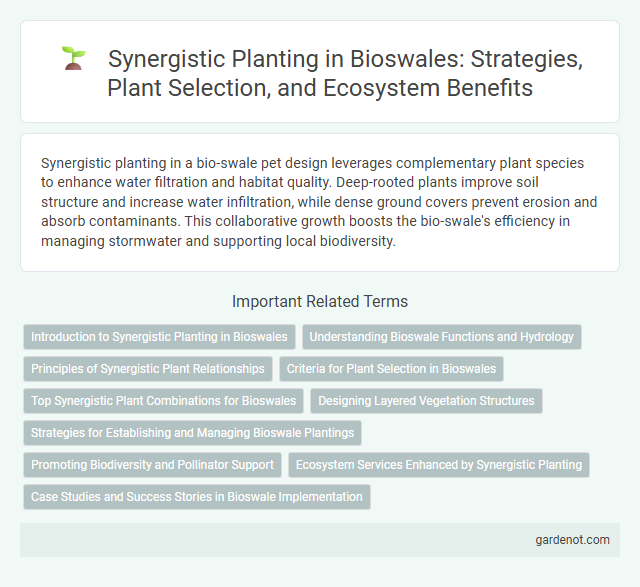Synergistic Planting in Bioswales: Strategies, Plant Selection, and Ecosystem Benefits