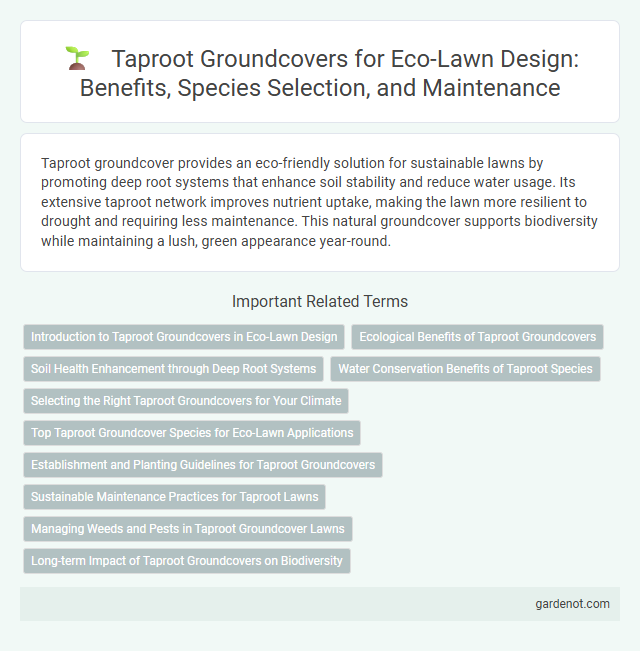 Taproot Groundcovers for Eco-Lawn Design: Benefits, Species Selection, and Maintenance