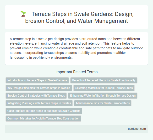 Terrace Steps in Swale Gardens: Design, Erosion Control, and Water Management