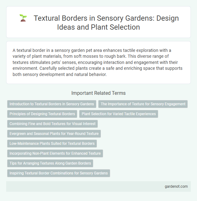Textural Borders in Sensory Gardens: Design Ideas and Plant Selection