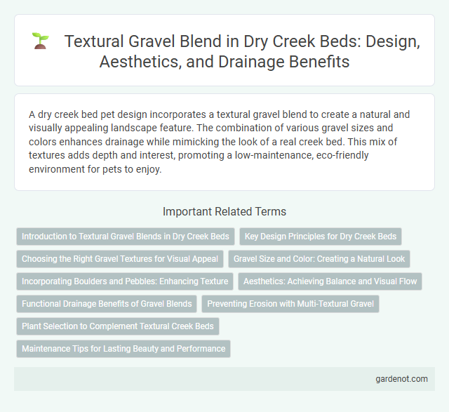 Textural Gravel Blend in Dry Creek Beds: Design, Aesthetics, and Drainage Benefits