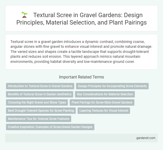 Textural Scree in Gravel Gardens: Design Principles, Material Selection, and Plant Pairings
