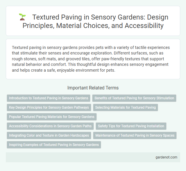 Textured Paving in Sensory Gardens: Design Principles, Material Choices, and Accessibility