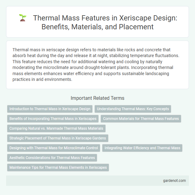 Thermal Mass Features in Xeriscape Design: Benefits, Materials, and Placement