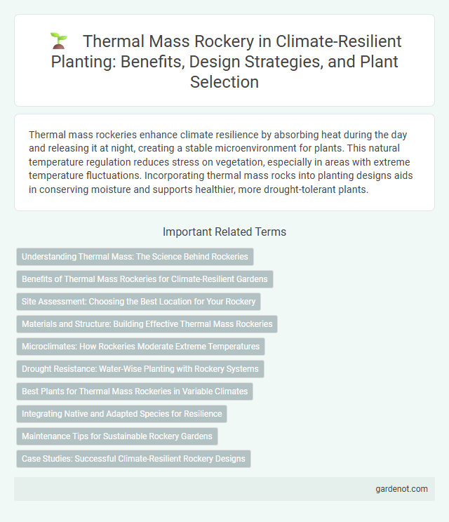 Thermal Mass Rockery in Climate-Resilient Planting: Benefits, Design Strategies, and Plant Selection