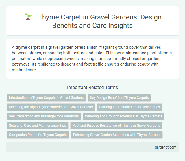 Thyme Carpet in Gravel Gardens: Design Benefits and Care Insights