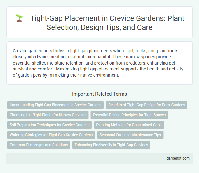 Tight-Gap Placement in Crevice Gardens: Plant Selection, Design Tips, and Care