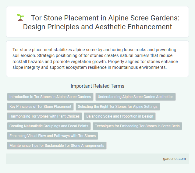 Tor Stone Placement in Alpine Scree Gardens: Design Principles and Aesthetic Enhancement