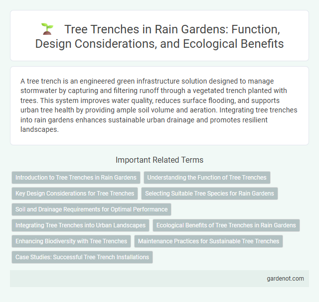 Tree Trenches in Rain Gardens: Function, Design Considerations, and Ecological Benefits