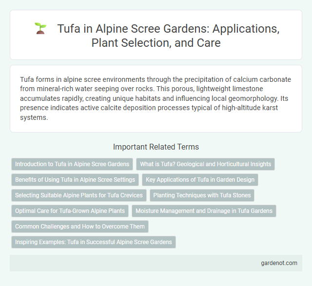 Tufa in Alpine Scree Gardens: Applications, Plant Selection, and Care