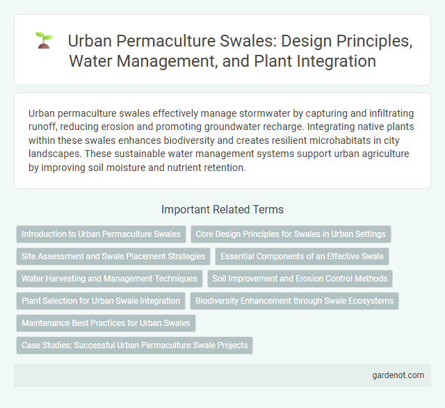 Urban Permaculture Swales: Design Principles, Water Management, and Plant Integration