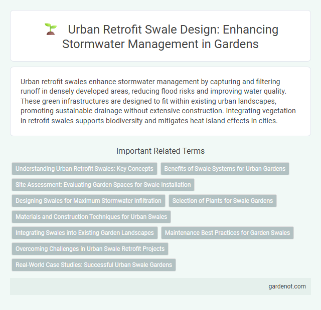 Urban Retrofit Swale Design: Enhancing Stormwater Management in Gardens