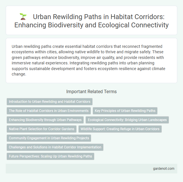 Urban Rewilding Paths in Habitat Corridors: Enhancing Biodiversity and Ecological Connectivity