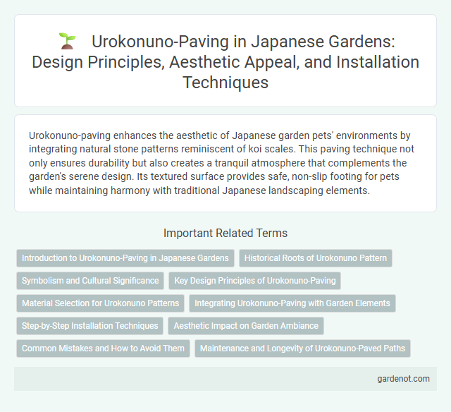 Urokonuno-Paving in Japanese Gardens: Design Principles, Aesthetic Appeal, and Installation Techniques