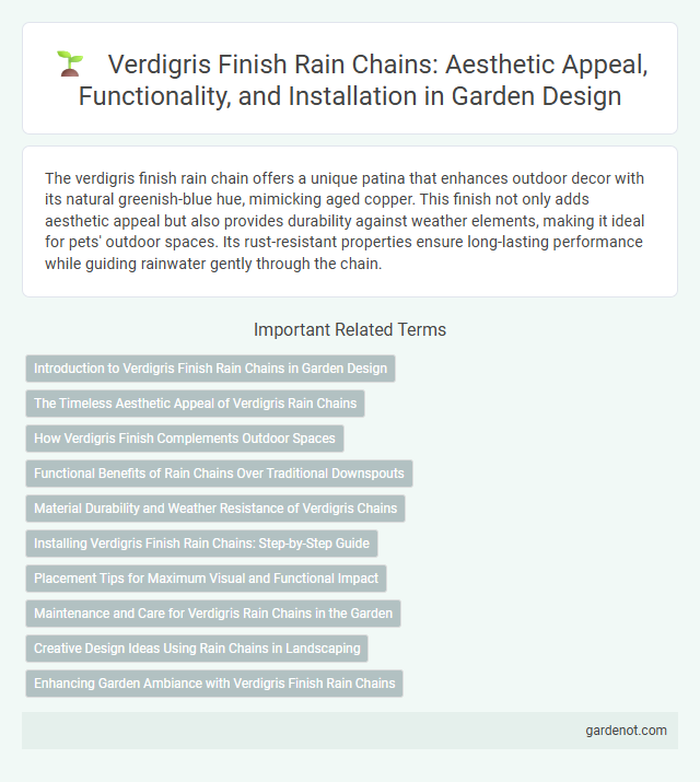 Verdigris Finish Rain Chains: Aesthetic Appeal, Functionality, and Installation in Garden Design
