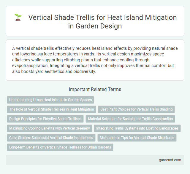 Vertical Shade Trellis for Heat Island Mitigation in Garden Design