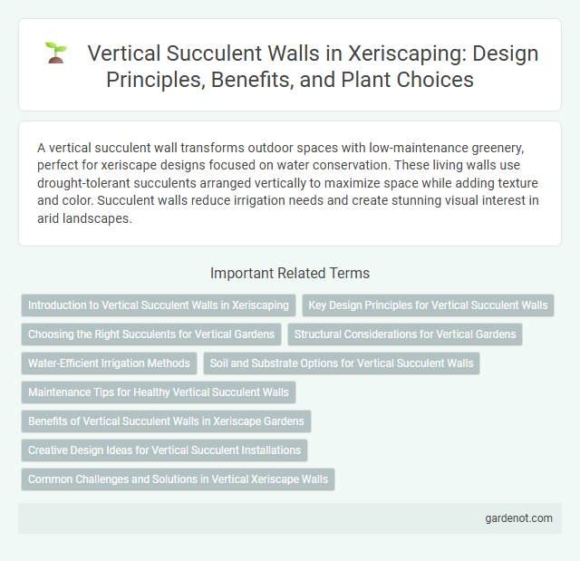 Vertical Succulent Walls in Xeriscaping: Design Principles, Benefits, and Plant Choices