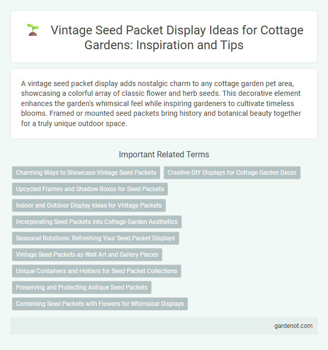 Vintage Seed Packet Display Ideas for Cottage Gardens: Inspiration and Tips