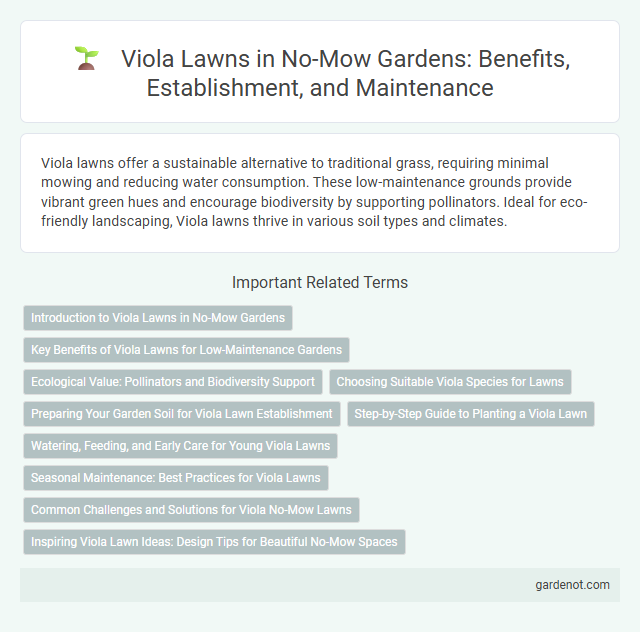Viola Lawns in No-Mow Gardens: Benefits, Establishment, and Maintenance