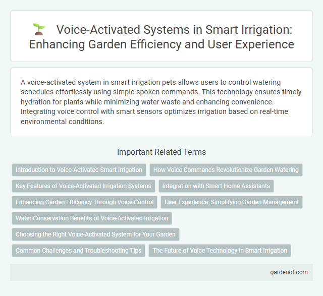 Voice-Activated Systems in Smart Irrigation: Enhancing Garden Efficiency and User Experience