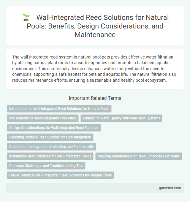 Wall-Integrated Reed Solutions for Natural Pools: Benefits, Design Considerations, and Maintenance