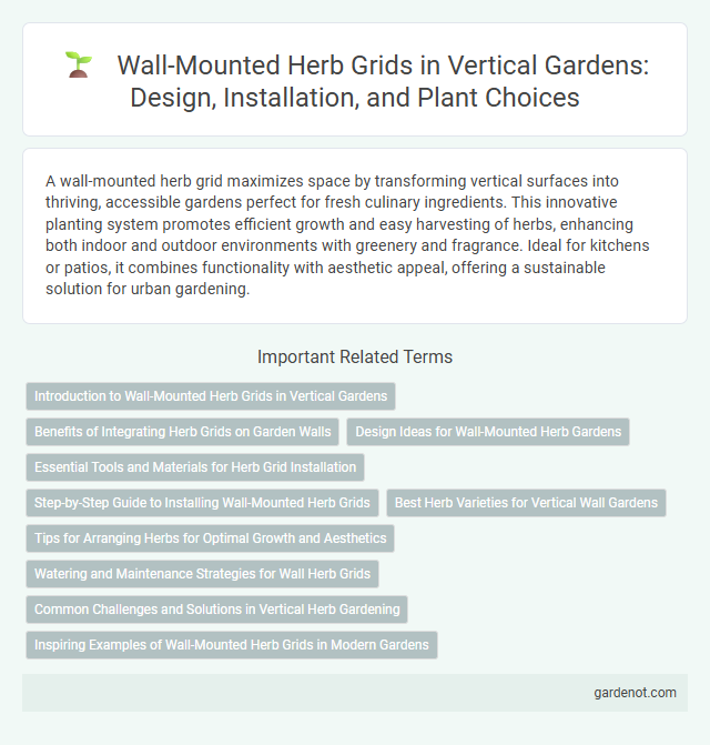 Wall-Mounted Herb Grids in Vertical Gardens: Design, Installation, and Plant Choices