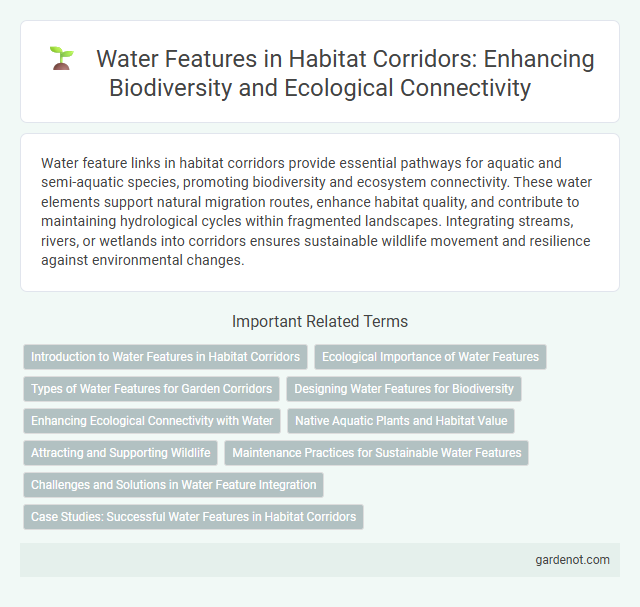 Water Features in Habitat Corridors: Enhancing Biodiversity and Ecological Connectivity