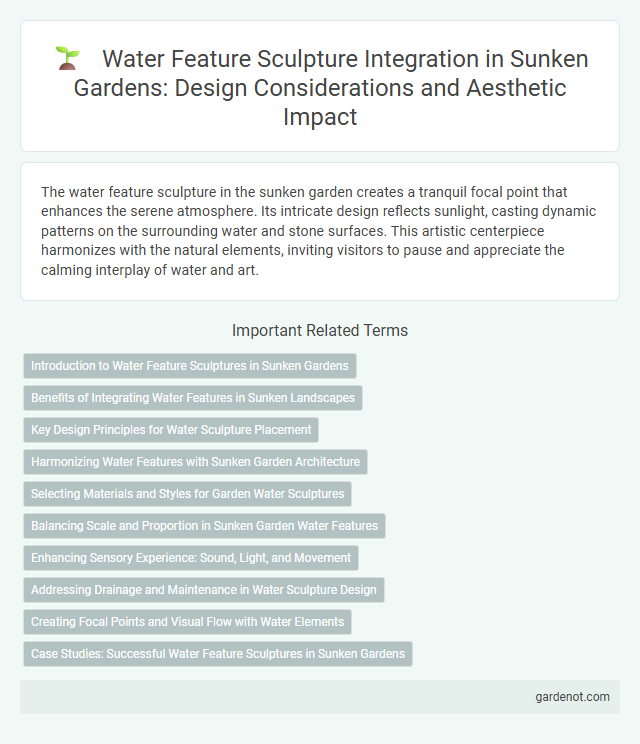 Water Feature Sculpture Integration in Sunken Gardens: Design Considerations and Aesthetic Impact