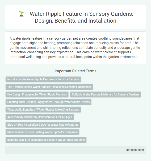 Water Ripple Feature in Sensory Gardens: Design, Benefits, and Installation