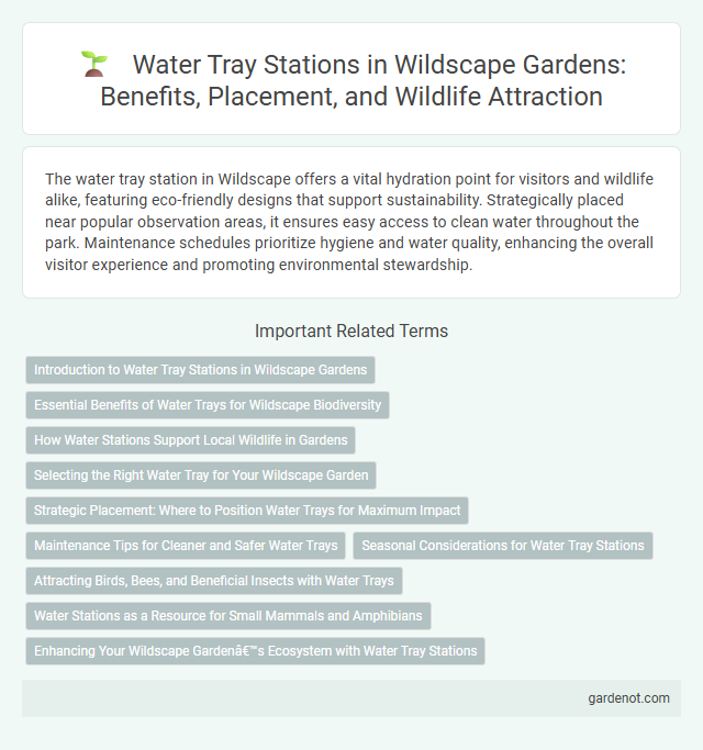 Water Tray Stations in Wildscape Gardens: Benefits, Placement, and Wildlife Attraction