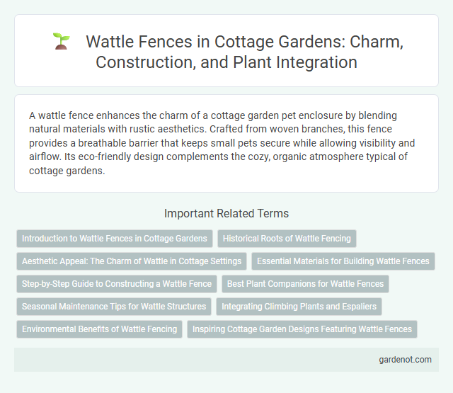 Wattle Fences in Cottage Gardens: Charm, Construction, and Plant Integration
